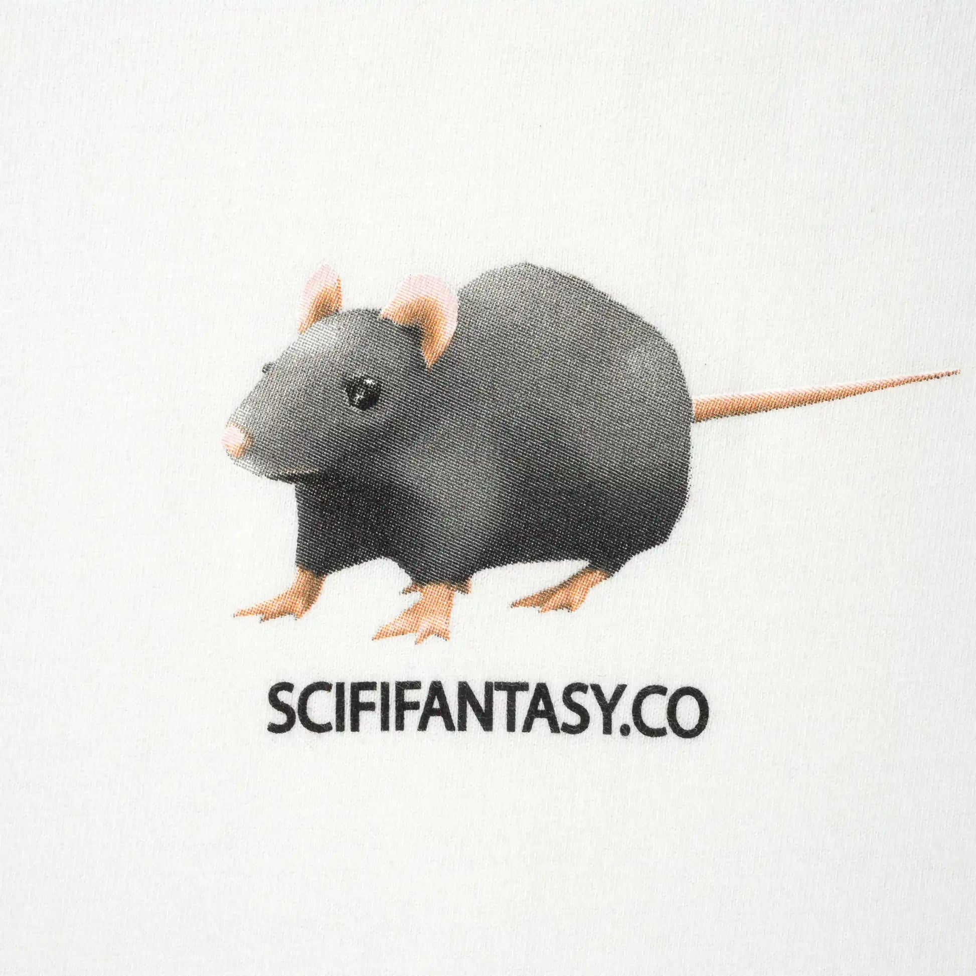 Sci - Fi Fantasy Rat Tee, white - Tiki Room Skateboards - 2