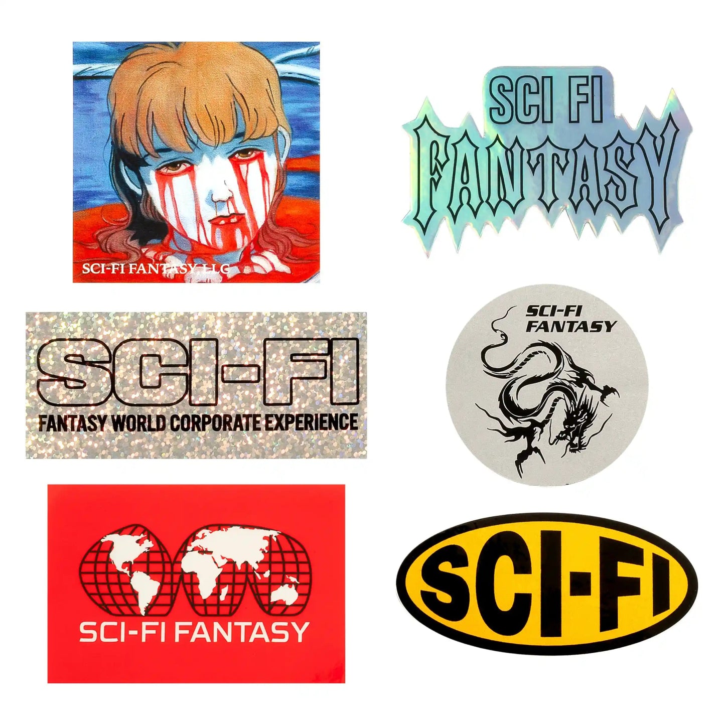 Sci - Fi Fantasy Sticker Pack Fall 2024 - Tiki Room Skateboards - 1