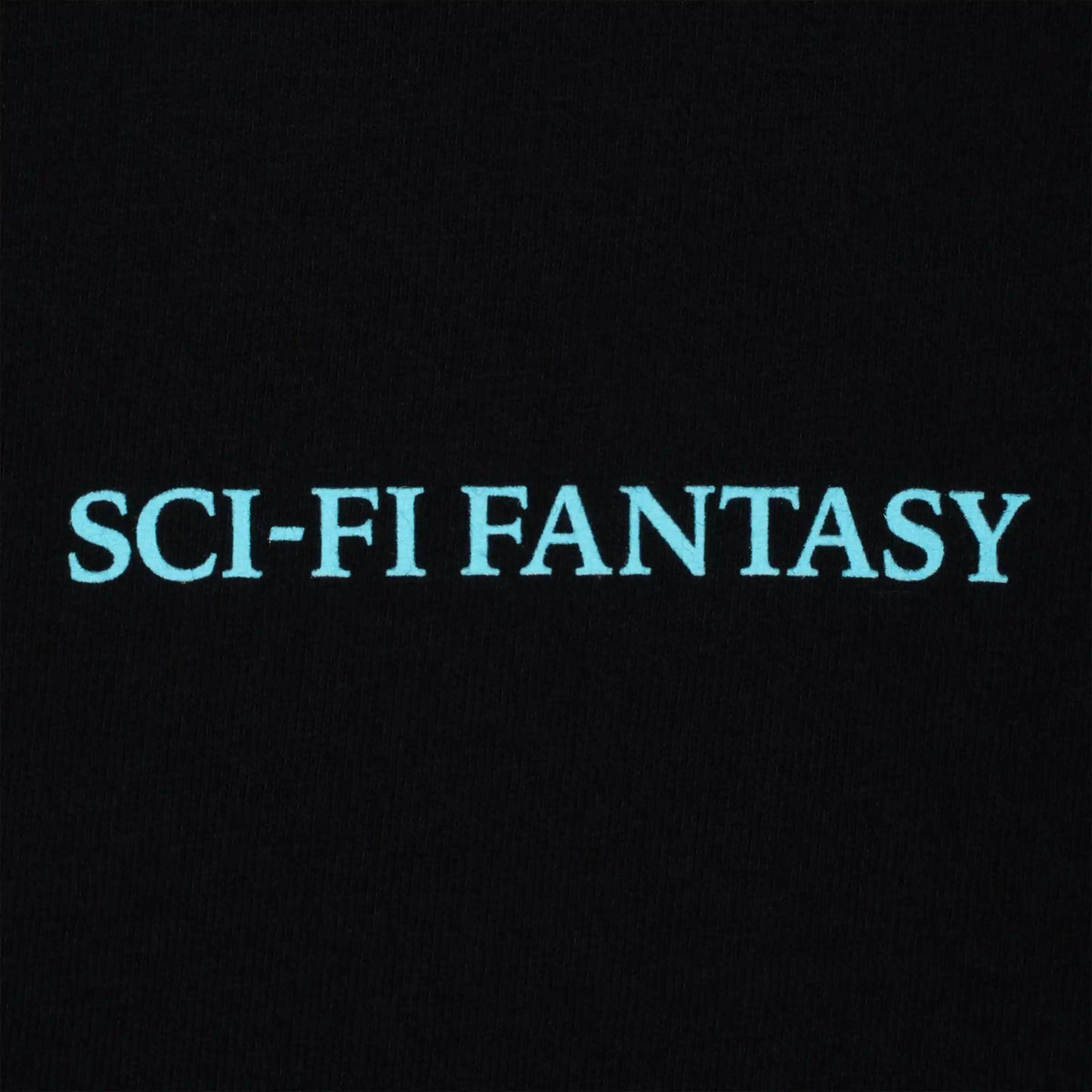 Sci - Fi Fantasy Tiny Classic Logo Tee, black - Tiki Room Skateboards - 2