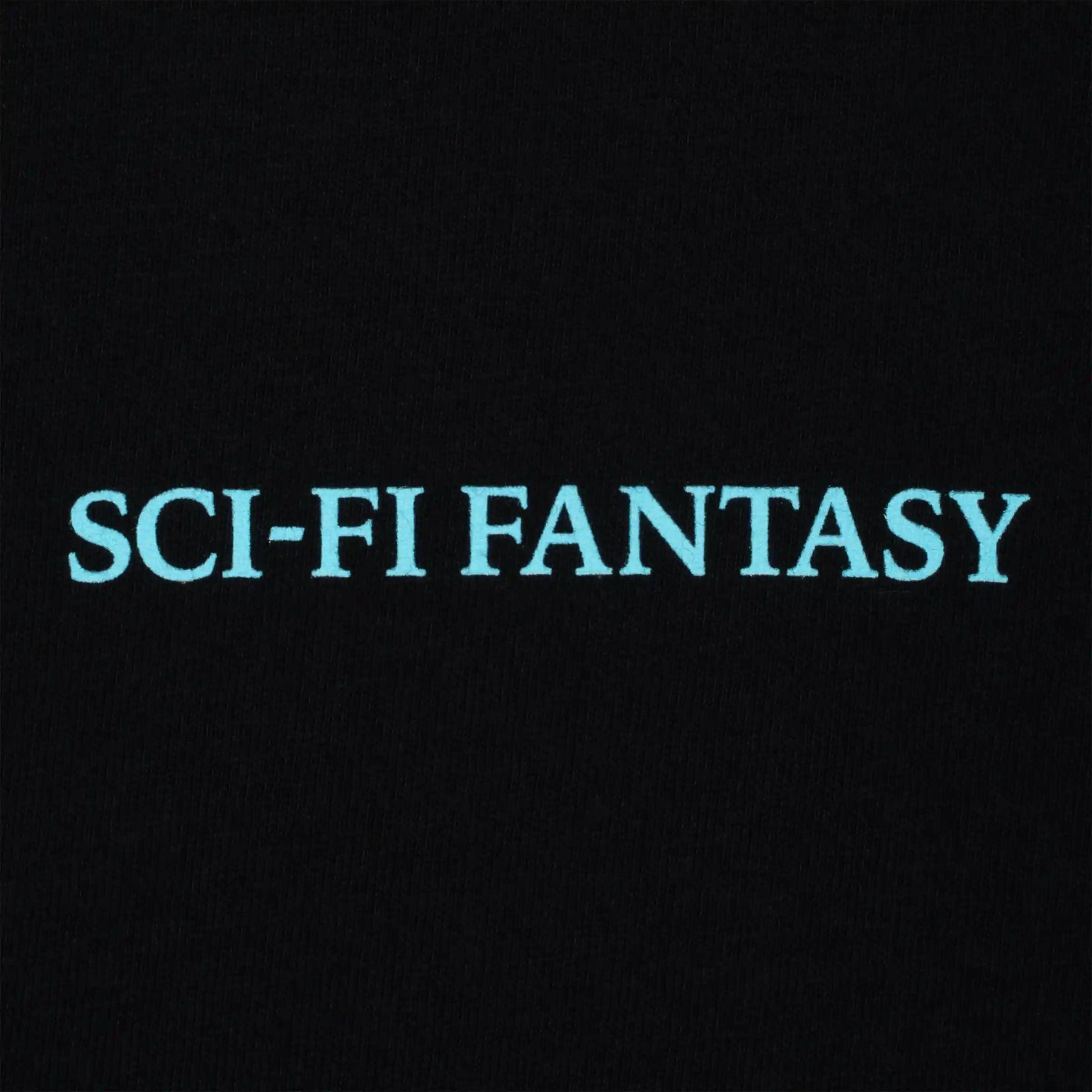 Sci - Fi Fantasy Tiny Classic Logo Tee, black - Tiki Room Skateboards - 2