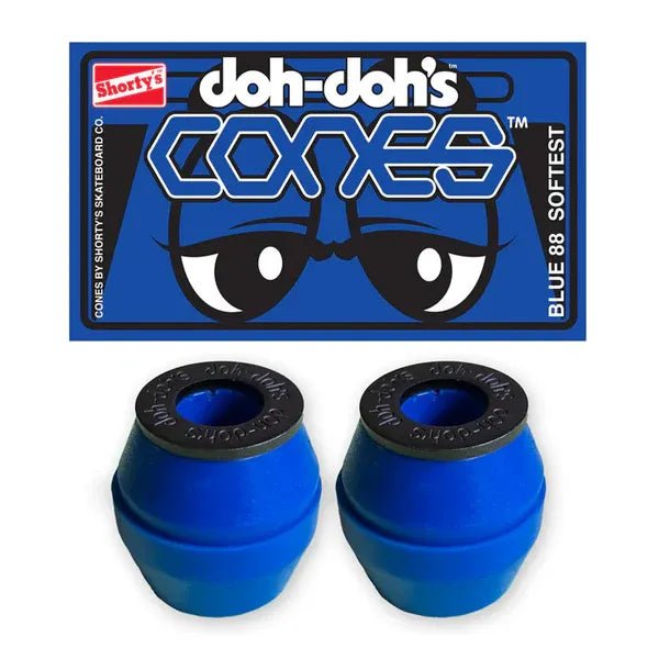 Shorty's Cones Bushings Soft Blue (88A) - Tiki Room Skateboards - 1
