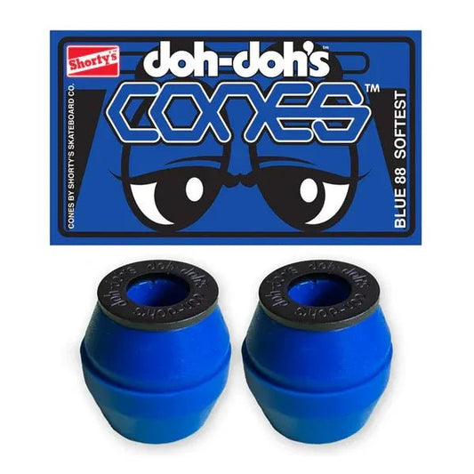 Shorty's Cones Bushings Soft Blue (88A) - Tiki Room Skateboards - 1