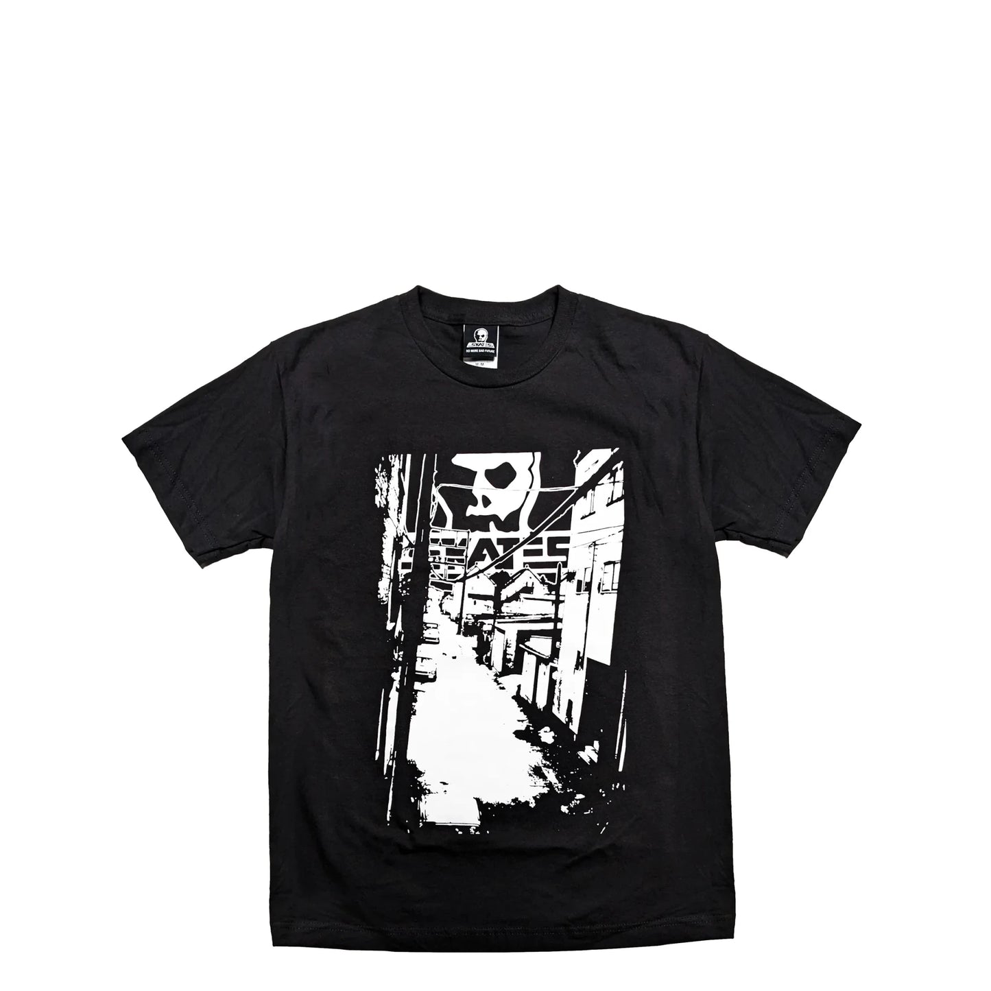 Skull Skates Alley Tee, black - Tiki Room Skateboards - 1