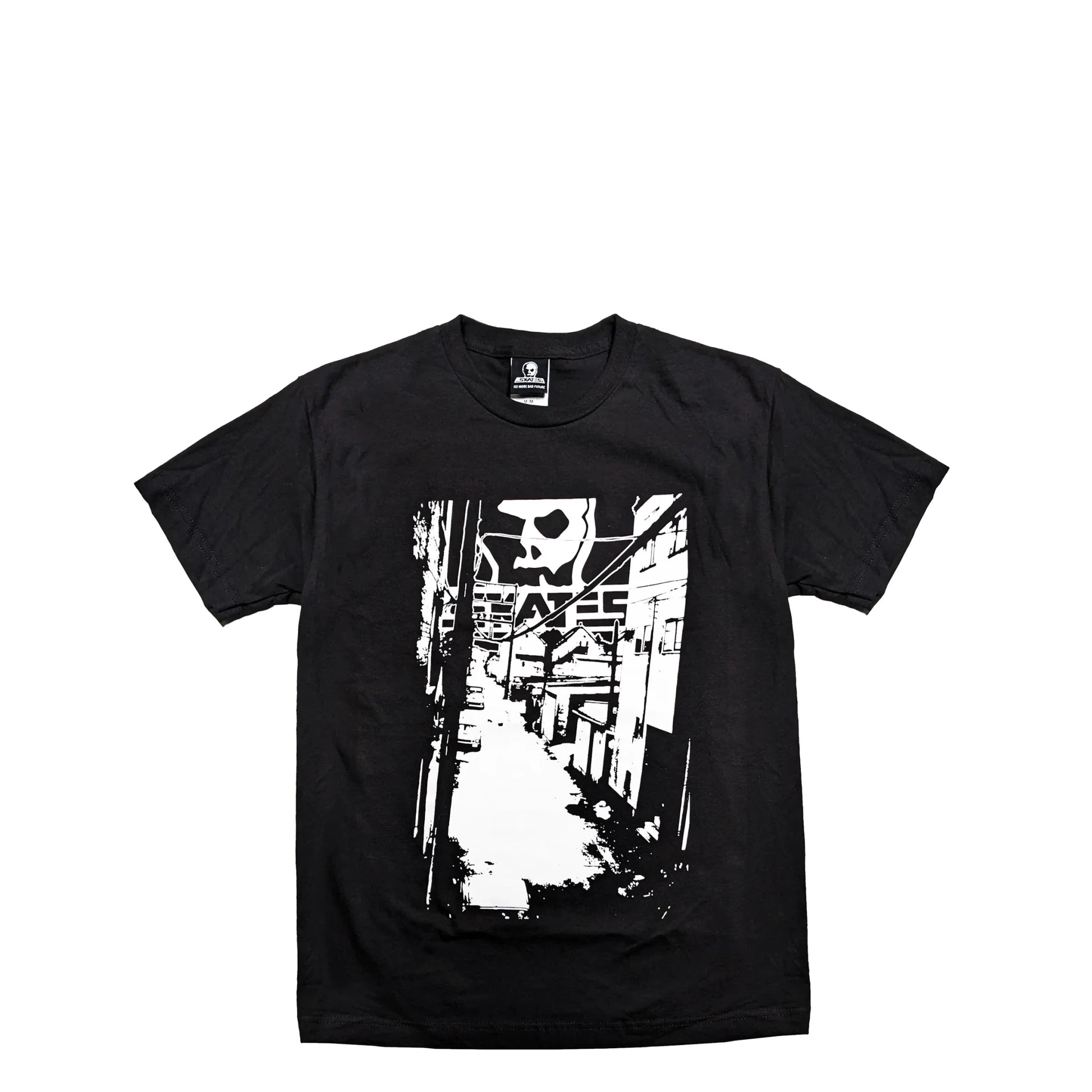 Skull Skates Alley Tee, black - Tiki Room Skateboards - 1