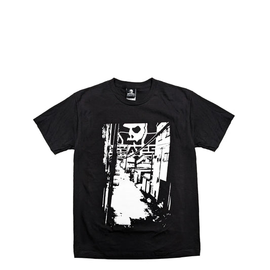 Skull Skates Alley Tee, black - Tiki Room Skateboards - 1