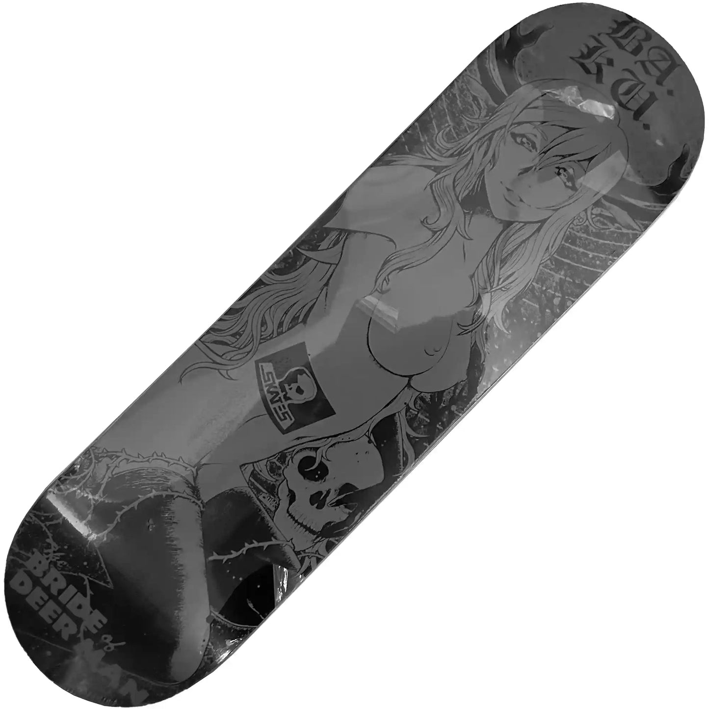 Skull Skates BA. KU. Bride Of Deer Man Deck (8.5”) - Tiki Room Skateboards - 1