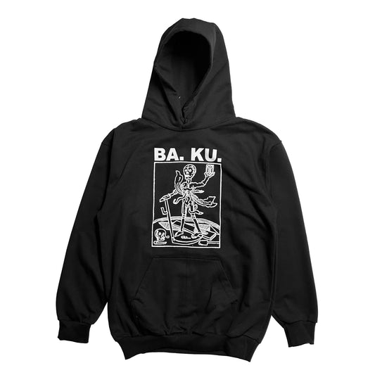 Skull Skates BA. KU. Plague Corpse Hood, black - Tiki Room Skateboards - 1