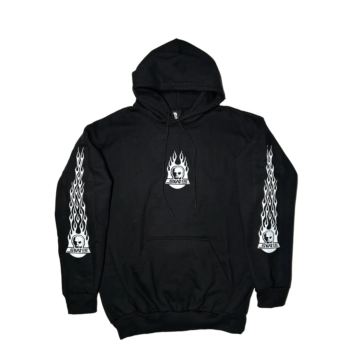 Skull Skates Burnt Fireball Skull Classics Hood, black/white - Tiki Room Skateboards - 1