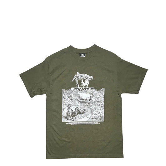 Skull Skates Goat T-Shirt, military green - Tiki Room Skateboards - 1