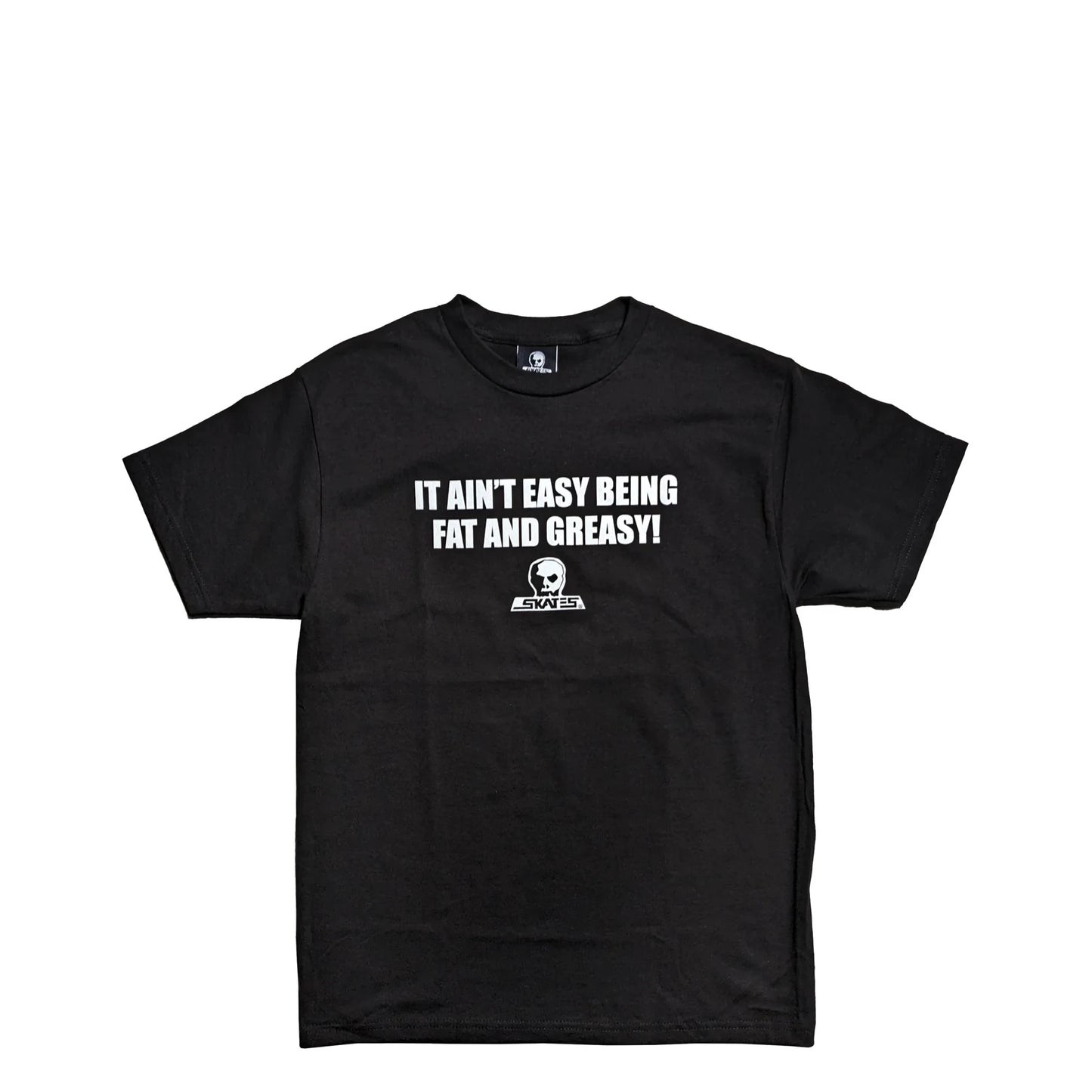 Skull Skates Greasy Tee, black - Tiki Room Skateboards - 1