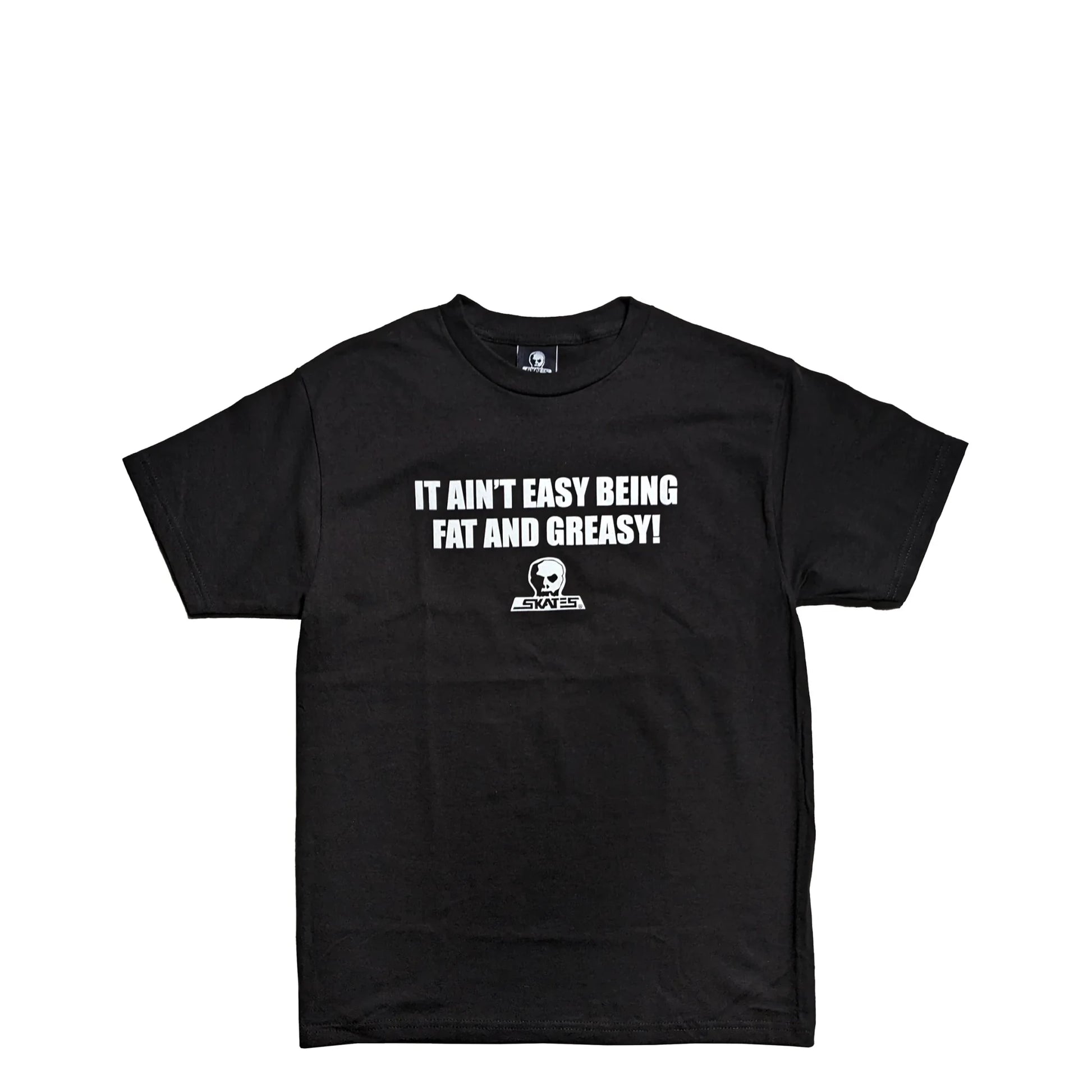 Skull Skates Greasy Tee, black - Tiki Room Skateboards - 1