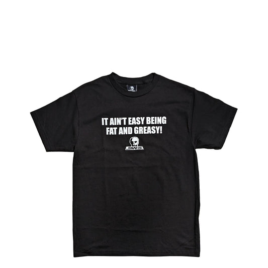 Skull Skates Greasy Tee, black - Tiki Room Skateboards - 1