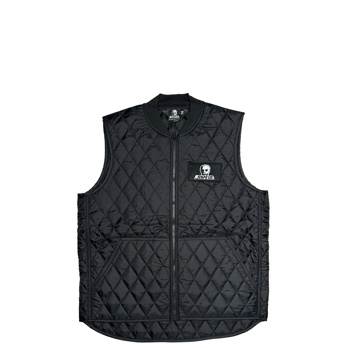 Skull Skates Logo Patch Vest, black - Tiki Room Skateboards - 1