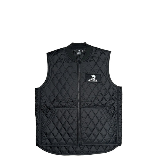 Skull Skates Logo Patch Vest, black - Tiki Room Skateboards - 1