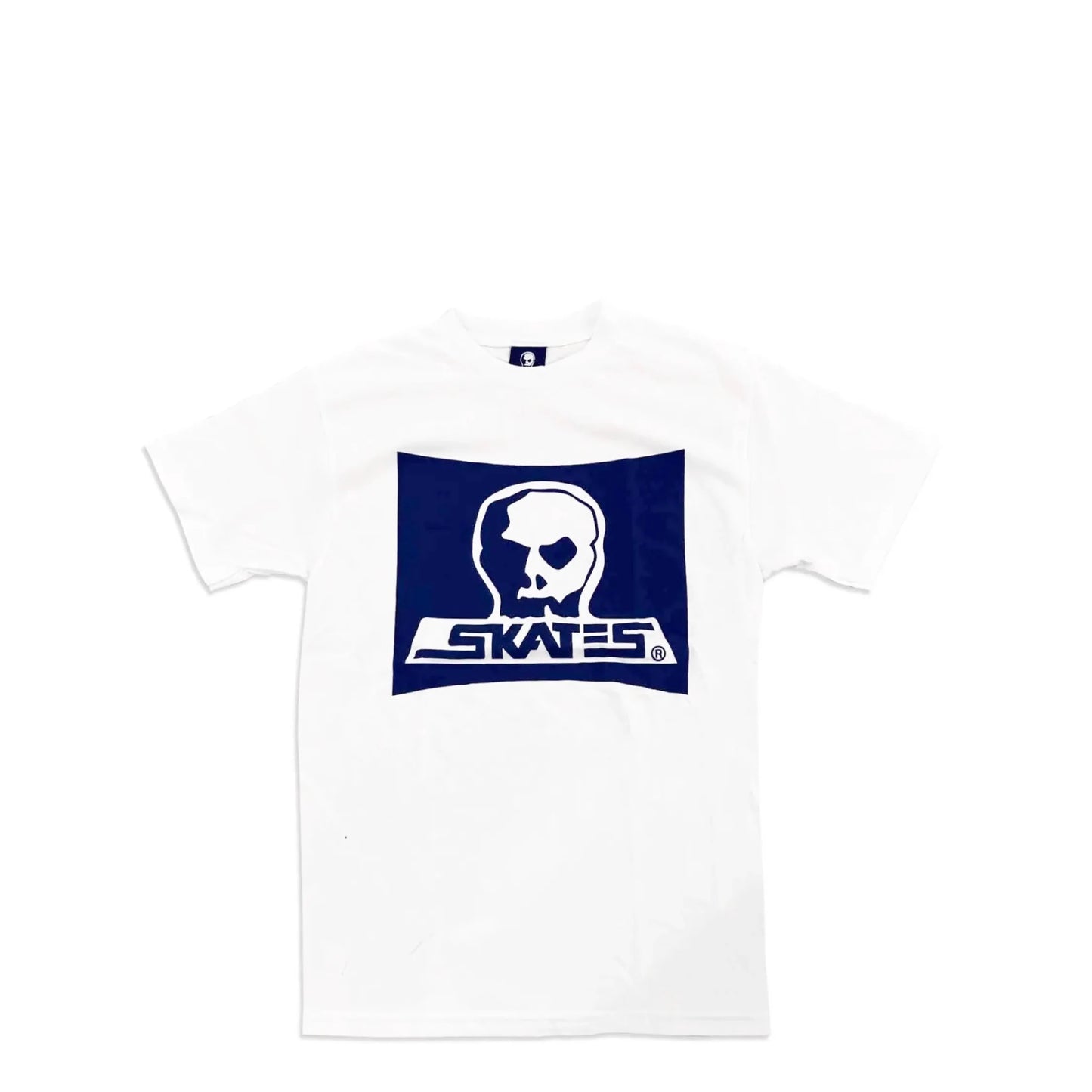 Skull Skates Prep Skul T-Shirt, white - Tiki Room Skateboards - 1