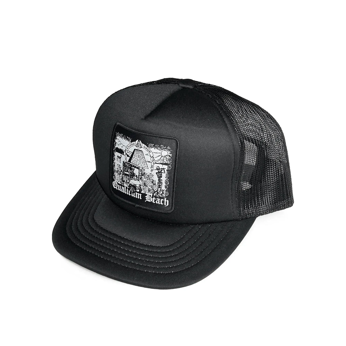 Skull Skates Wee Boy Patch Classic Mesh Trucker Cap, black - Tiki Room Skateboards - 1