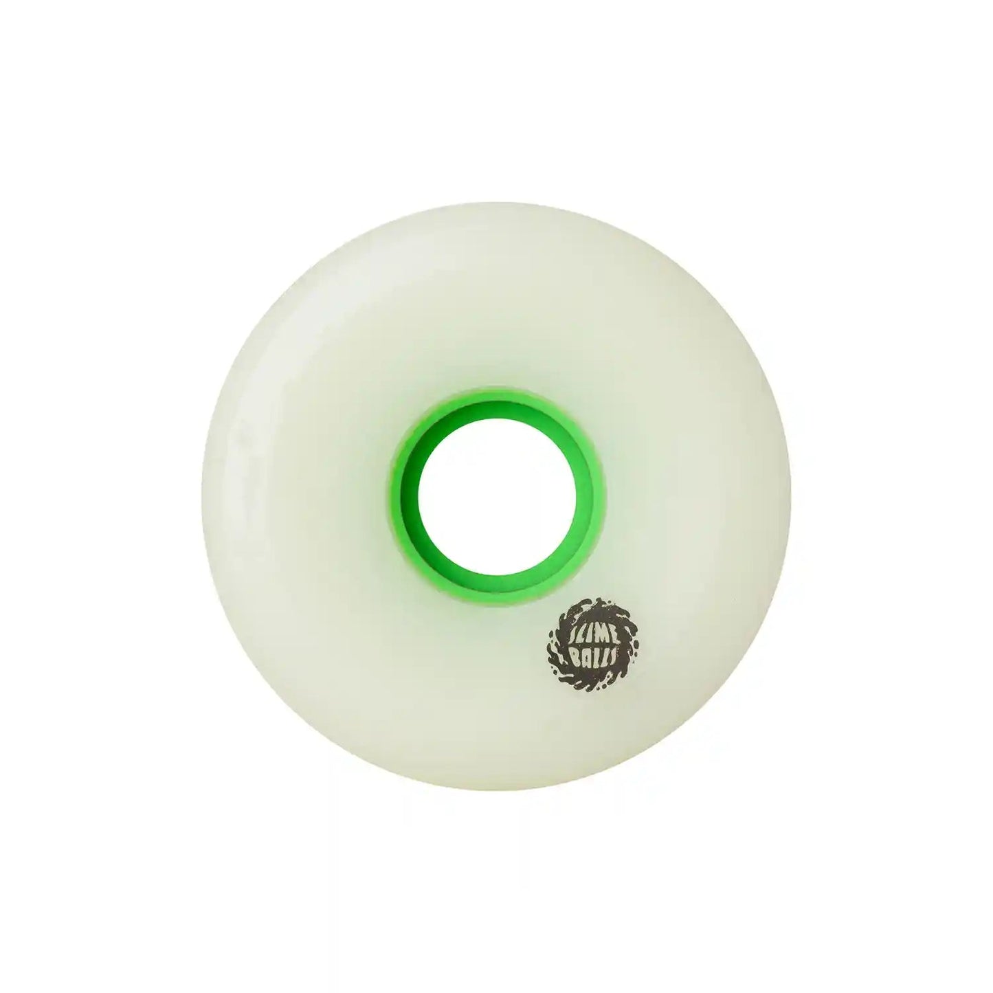 Slime Balls OG Slime Wheels White 78A (66mm) - Tiki Room Skateboards - 3