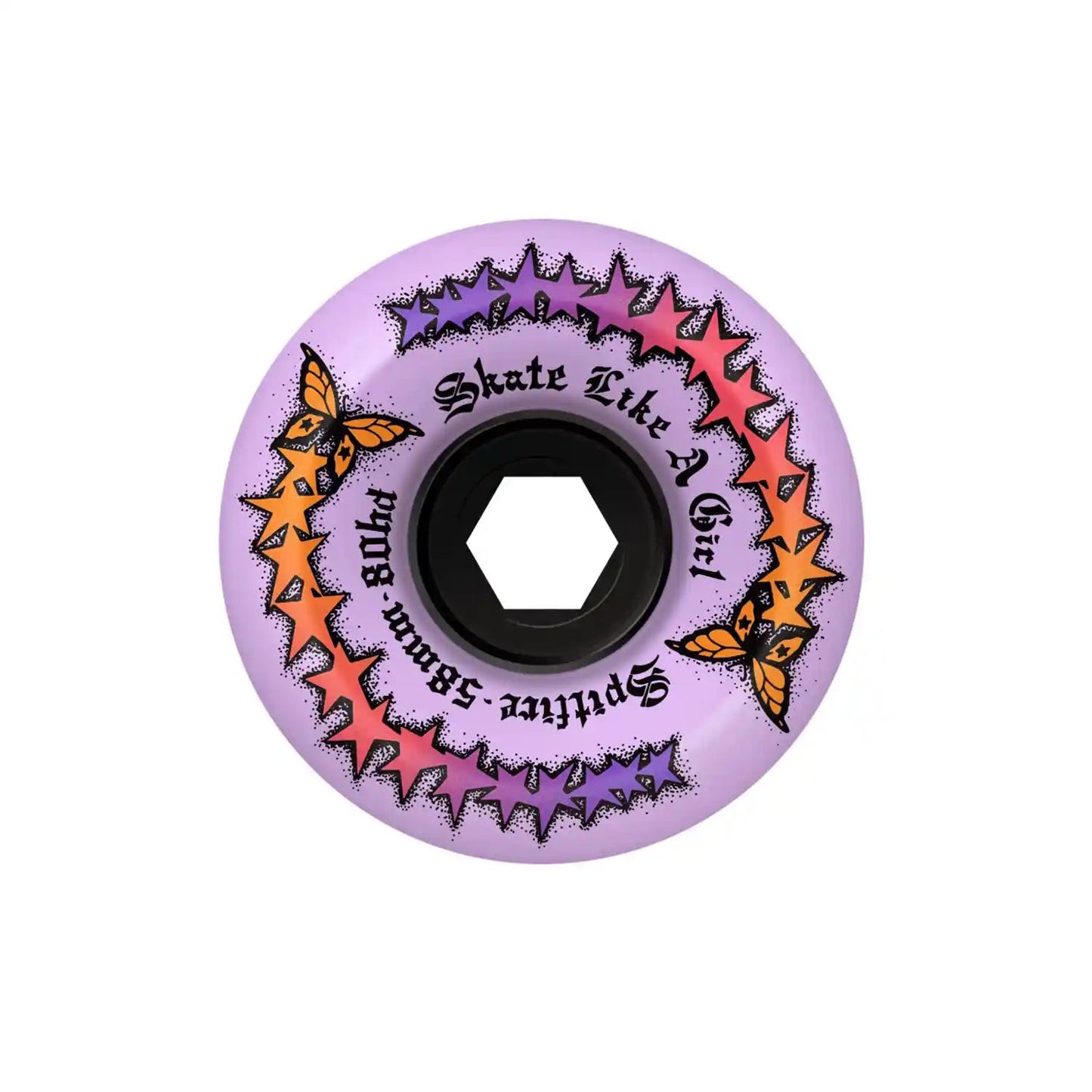 Spitfire 80Hd Skate Like A Girl Evolution Conical Full Wheels, lavender (58mm)