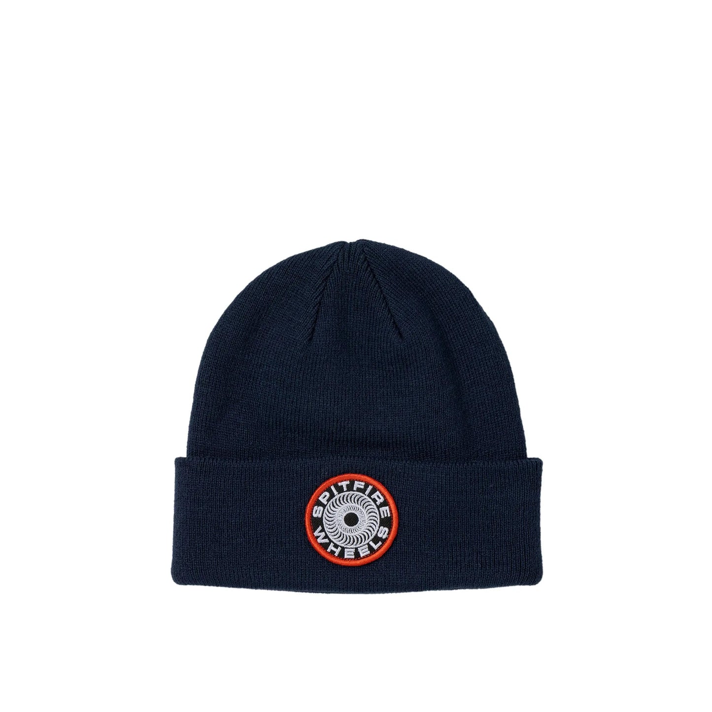 Spitfire Classic '87 Swirl Patch Cuff Beanie, navy/black/red - Tiki Room Skateboards - 1