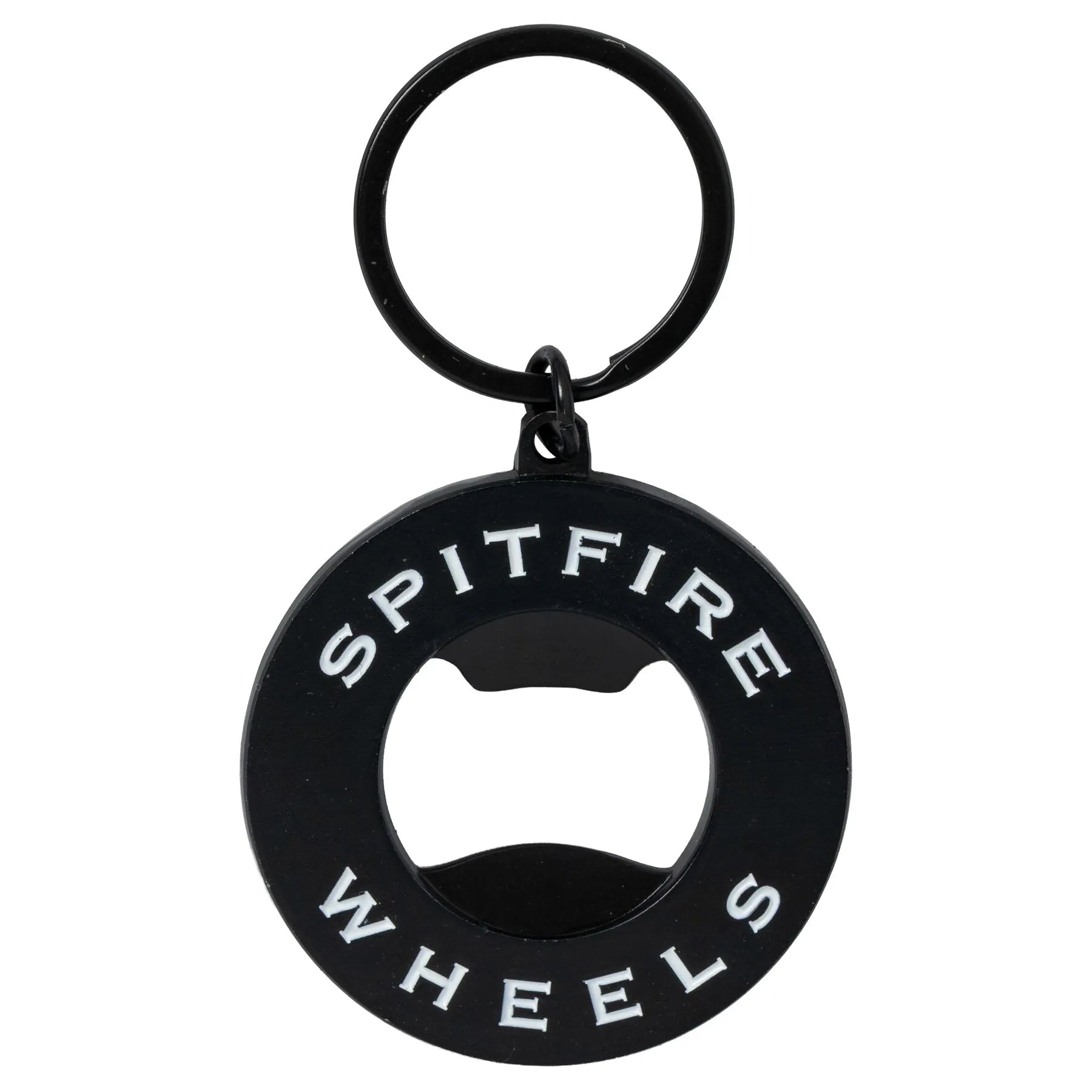 Spitfire Classic Swirl Bottle Opener Keychain, black/white - Tiki Room Skateboards - 2