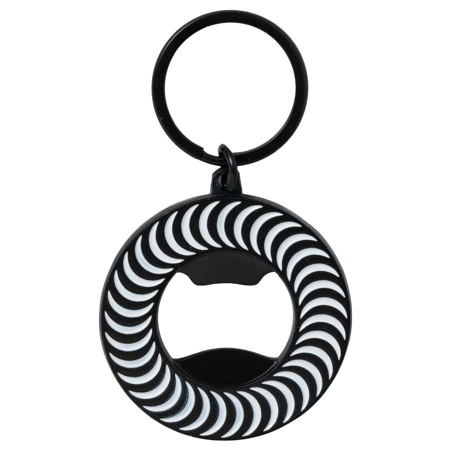 Spitfire Classic Swirl Bottle Opener Keychain, black/white - Tiki Room Skateboards - 1