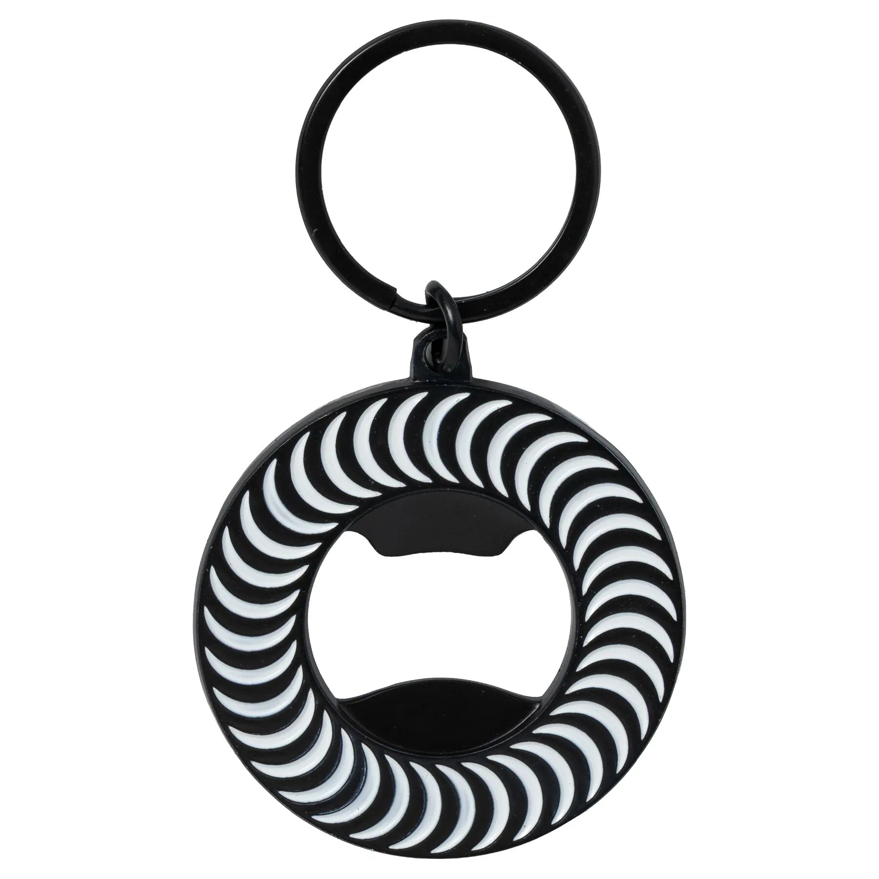 Spitfire Classic Swirl Bottle Opener Keychain, black/white - Tiki Room Skateboards - 1