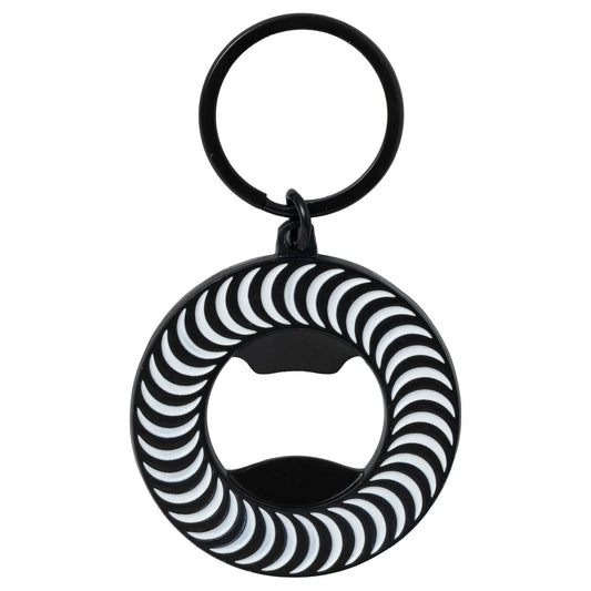 Spitfire Classic Swirl Bottle Opener Keychain, black/white - Tiki Room Skateboards - 1