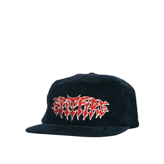 Spitfire Demon Script Snapback, navy/red - Tiki Room Skateboards - 1