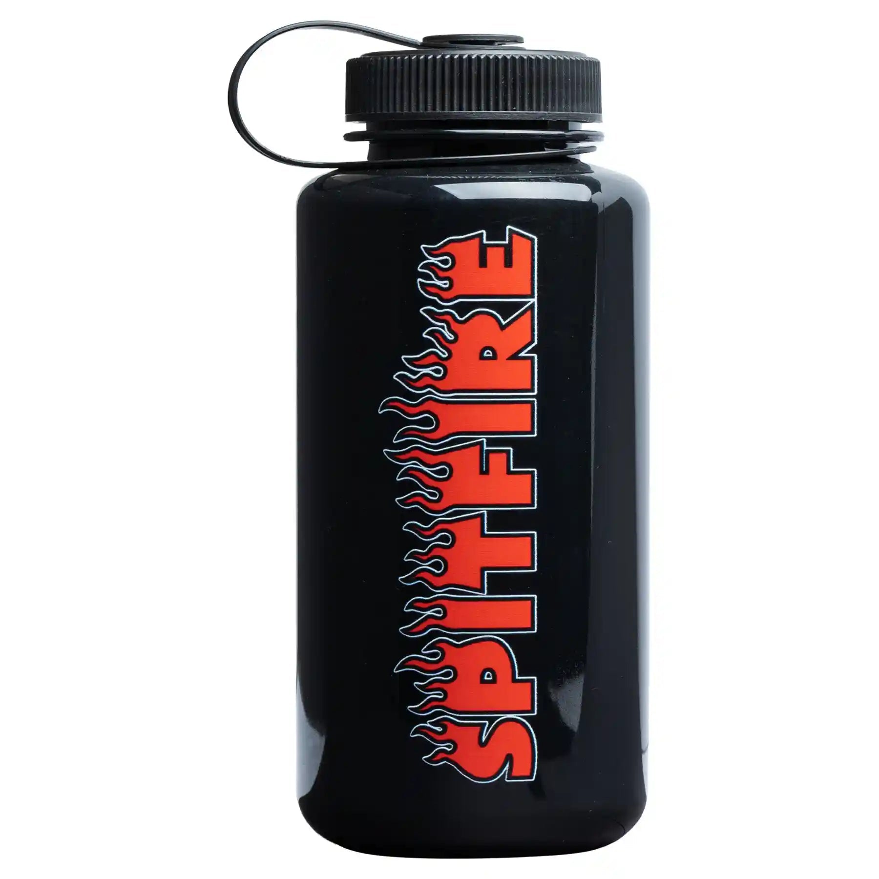 Spitfire Demonseed Script Water Bottle, opaque black - Tiki Room Skateboards - 2