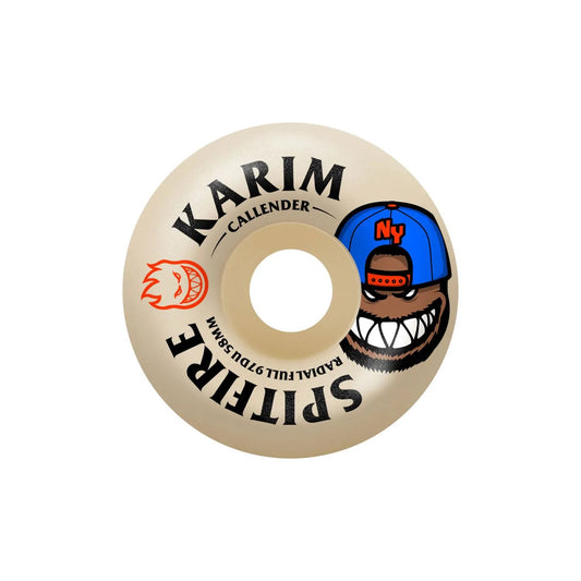Spitfire F4 97 Karim Callender Burn Squad Radial Full Wheels (58mm) - Tiki Room Skateboards - 1