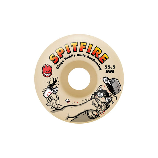 Spitfire Formula Four 99 Diego - Rude Awakening Classic Wheels (55.5mm) - Tiki Room Skateboards - 1