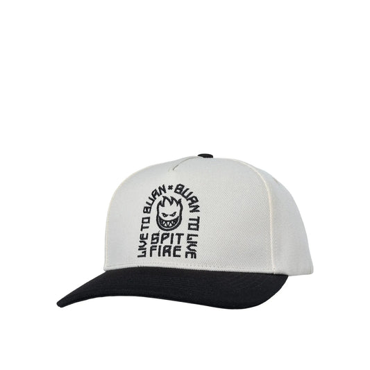 Spitfire LTB Arch Snapback, off white/black - Tiki Room Skateboards - 1
