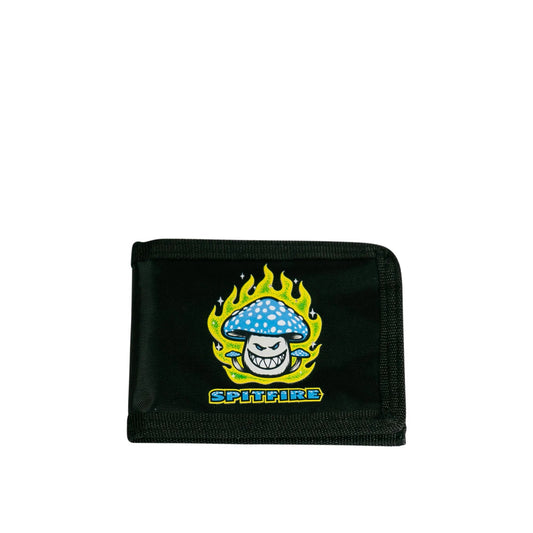Spitfire Mushroom Bighead Wallet, black/yellow - Tiki Room Skateboards - 1