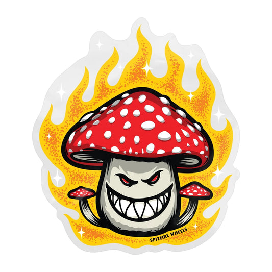 Spitfire Shroom Bighead Sticker (4”) - Tiki Room Skateboards - 1