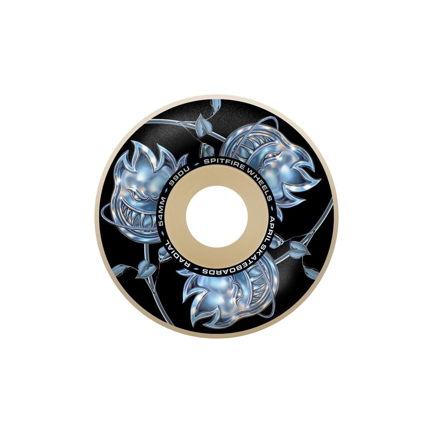 Spitfire X April Bighead Rose Radial F4 99D Wheels, natural (54mm) - Tiki Room Skateboards - 1