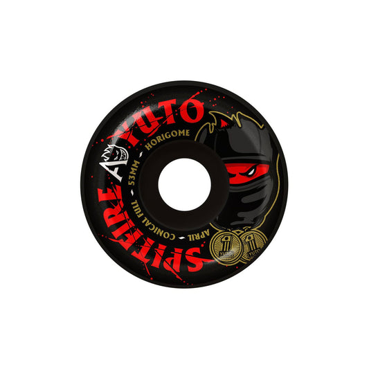 Spitfire X April Yuto Conical Full F4 99D Wheels, black (53mm) - Tiki Room Skateboards - 1