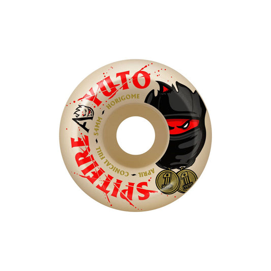 Spitfire X April Yuto Conical Full F4 99D Wheels, natural (54mm) - Tiki Room Skateboards - 1