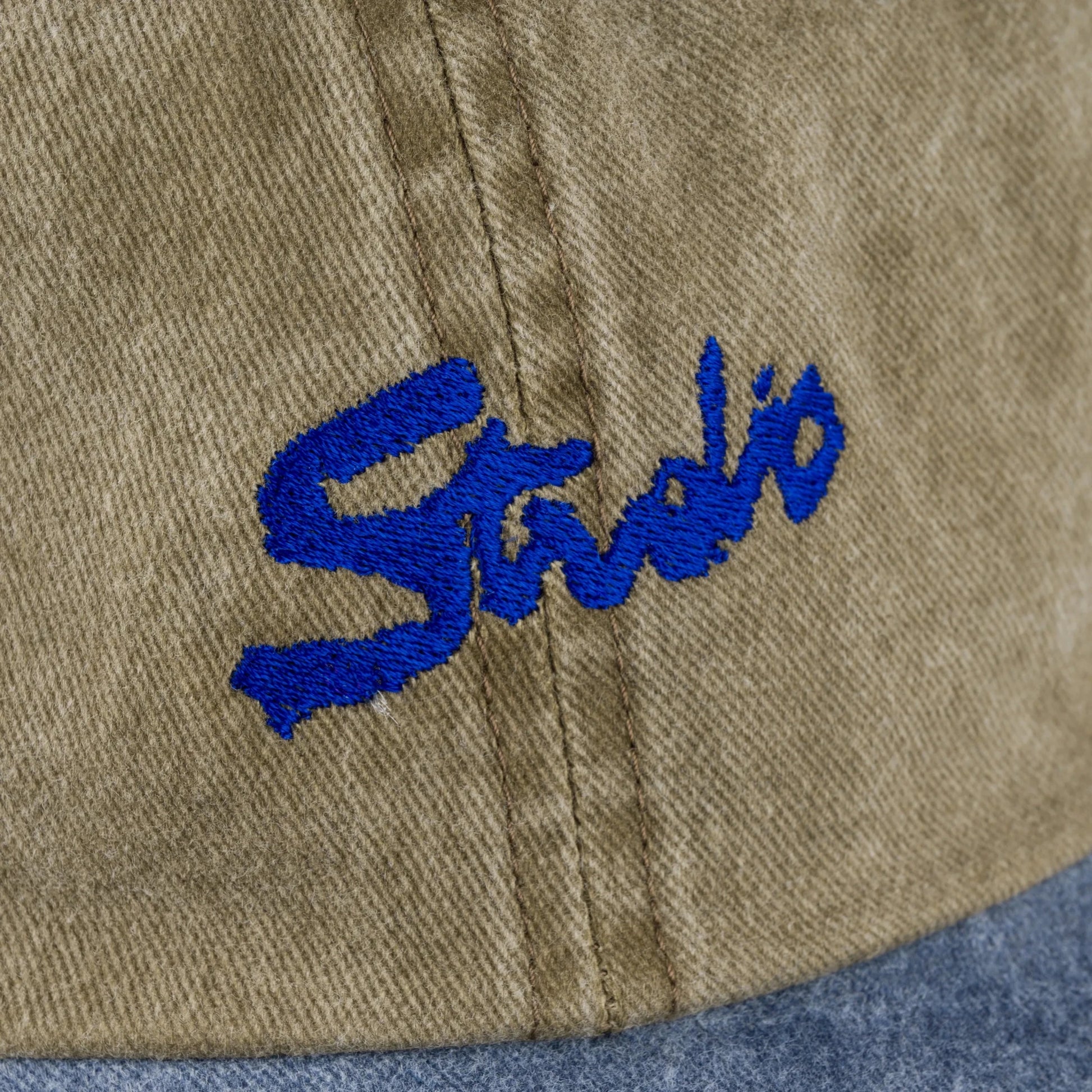 Studio Organic Plus Hat, pigment dyed khaki green/navy - Tiki Room Skateboards - 2