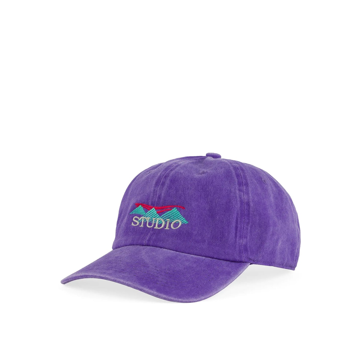 Studio Summit 6 - Panel Garment Dyed Hat, purple - Tiki Room Skateboards - 1