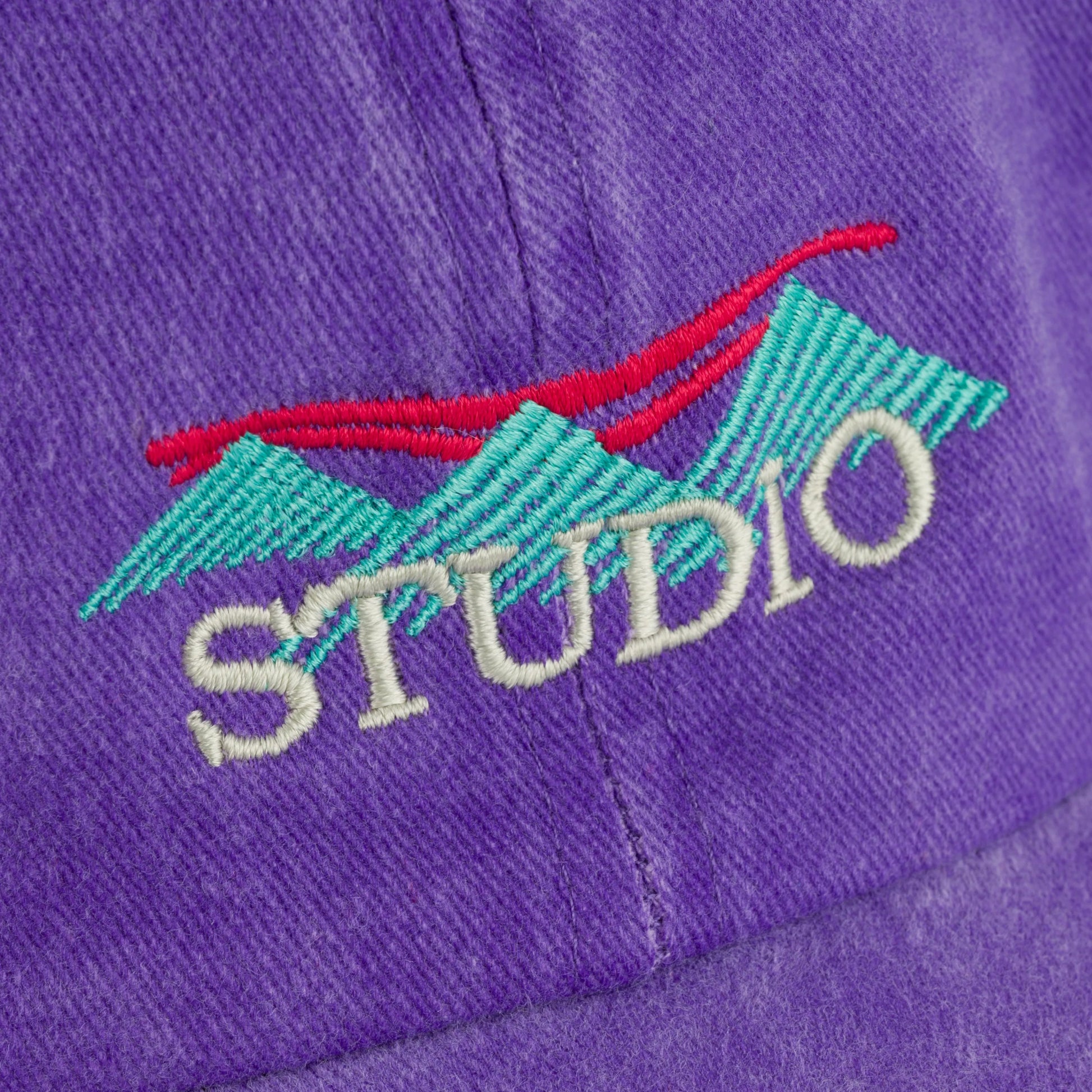 Studio Summit 6 - Panel Garment Dyed Hat, purple - Tiki Room Skateboards - 2
