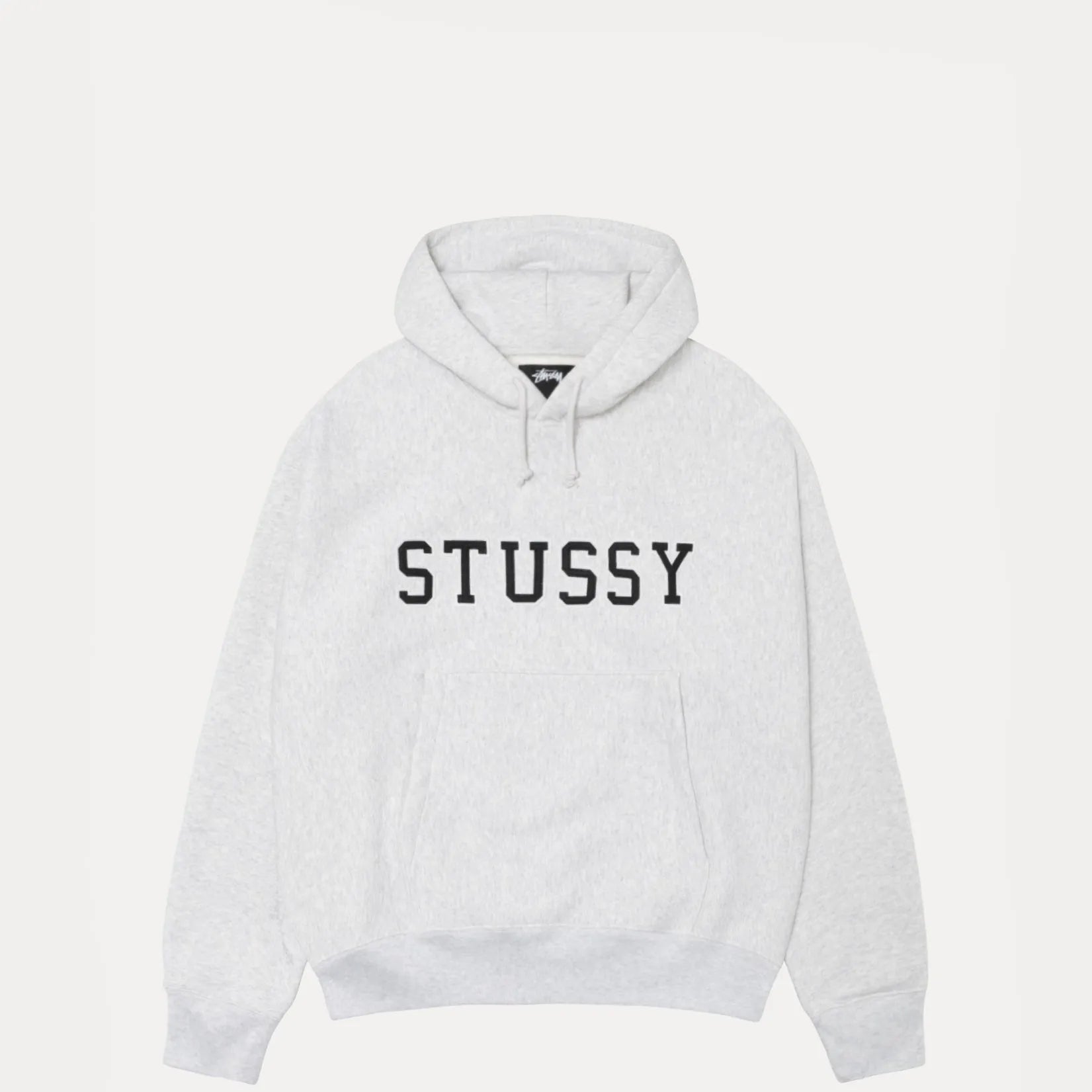 Stussy Applique Hood, ash heather - Tiki Room Skateboards - 1