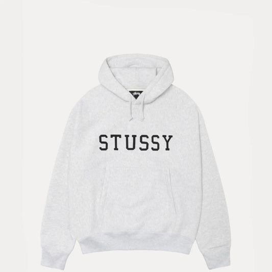 Stussy Applique Hood, ash heather - Tiki Room Skateboards - 1