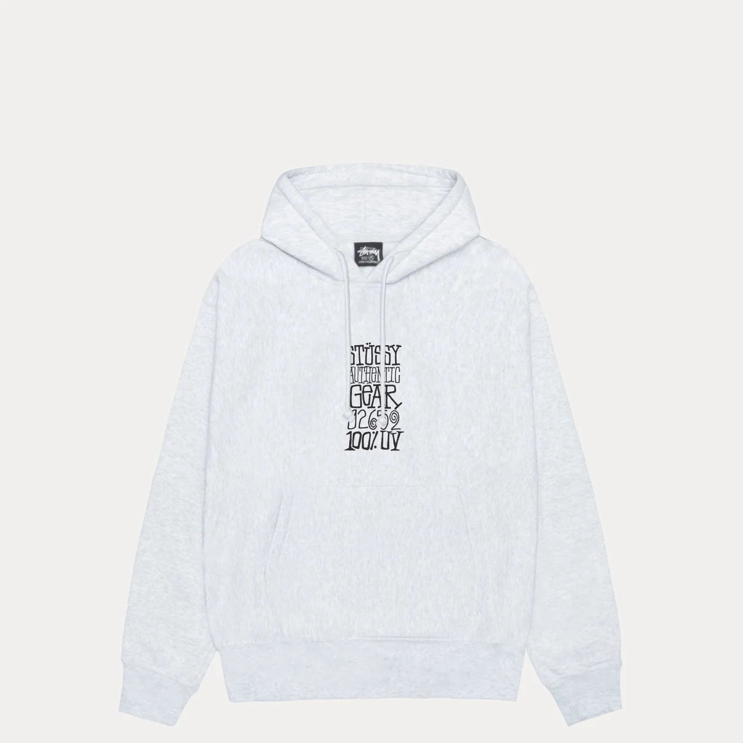 Stussy Authentic Gear Hood, ash heather - Tiki Room Skateboards - 1