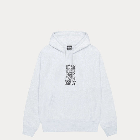 Stussy Authentic Gear Hood, ash heather - Tiki Room Skateboards - 1