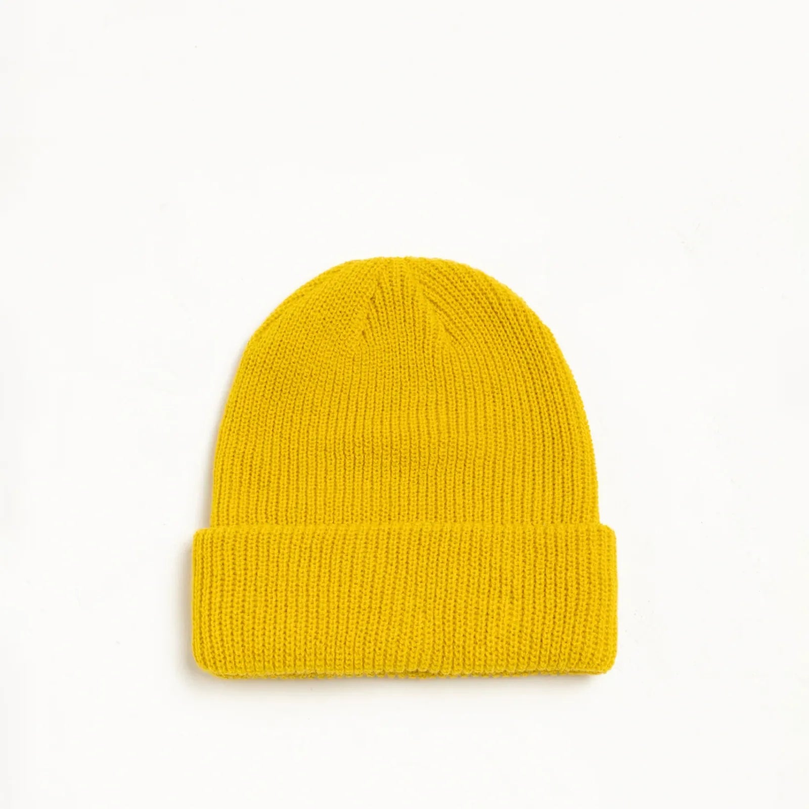 Stussy Basic Cuff Beanie, hornet yellow - Tiki Room Skateboards - 2