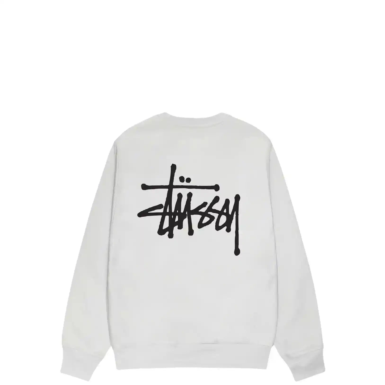 Stussy Basic Stussy Crew, fog - Tiki Room Skateboards - 1