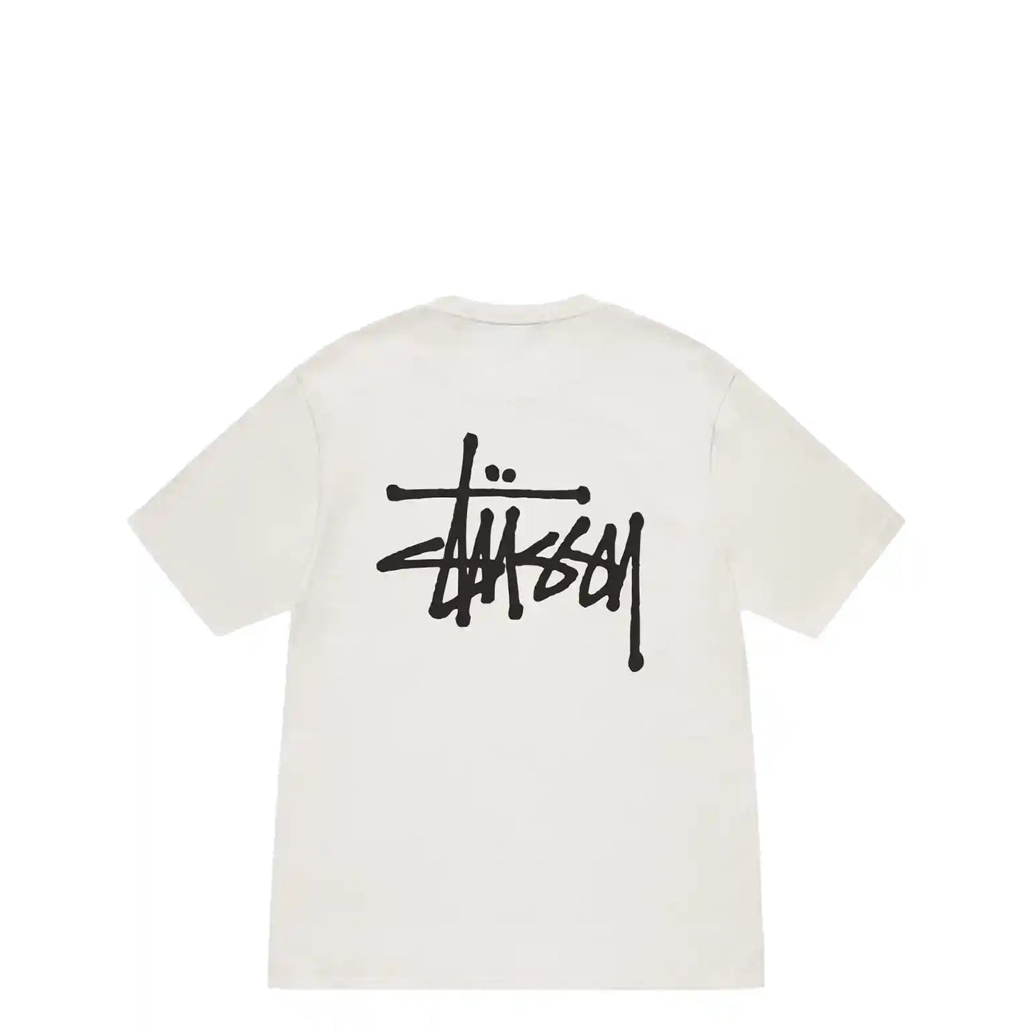 Stussy Basic Stussy Pigment Dyed Tee, natural - Tiki Room Skateboards - 1