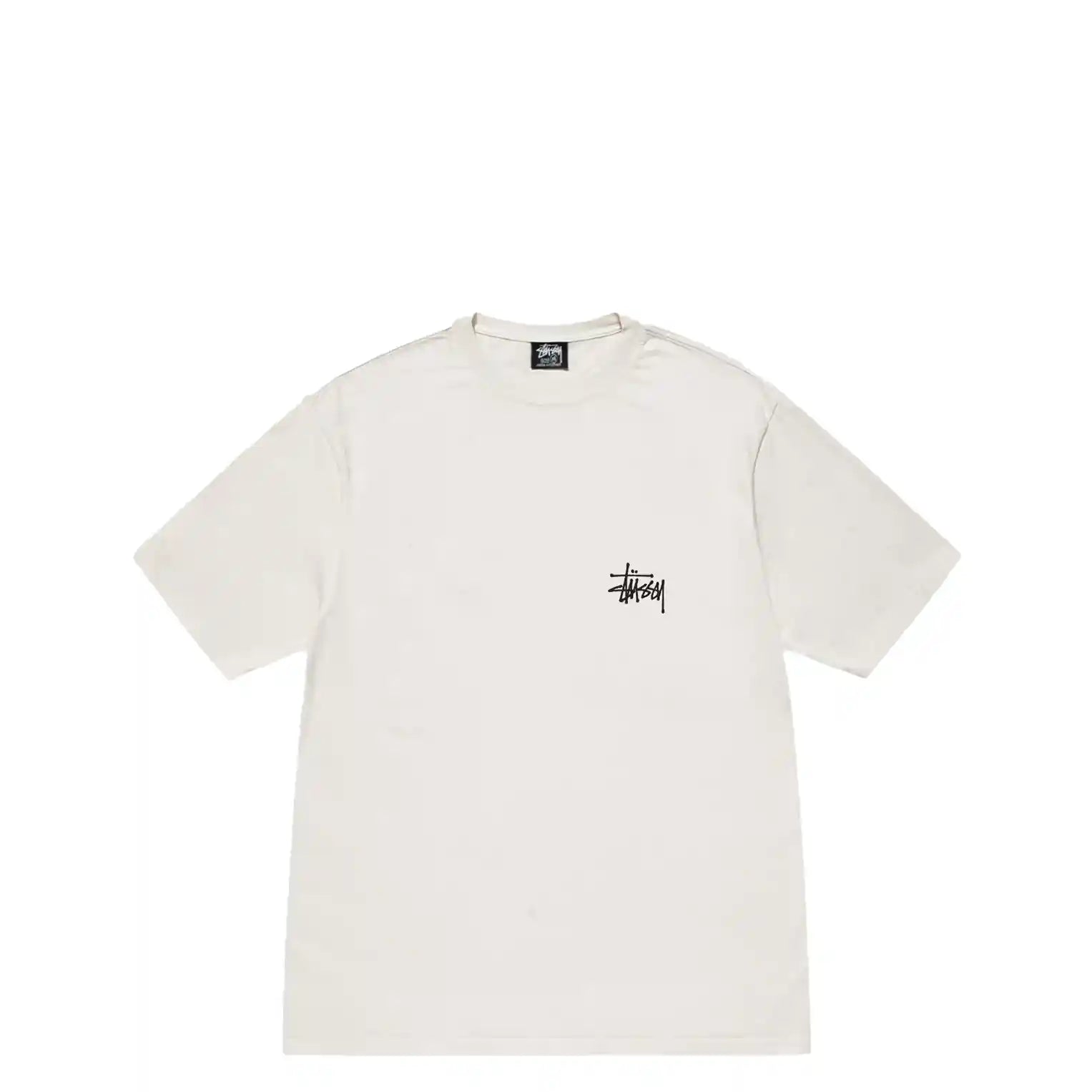 Stussy Basic Stussy Pigment Dyed Tee, natural - Tiki Room Skateboards - 2