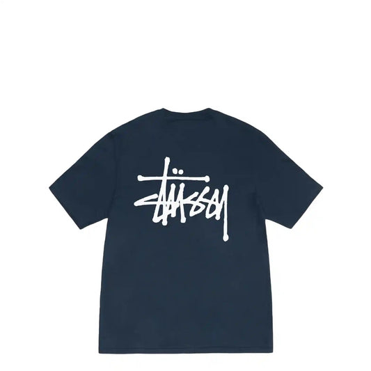 Stussy Basic Stussy Tee, navy - Tiki Room Skateboards - 1