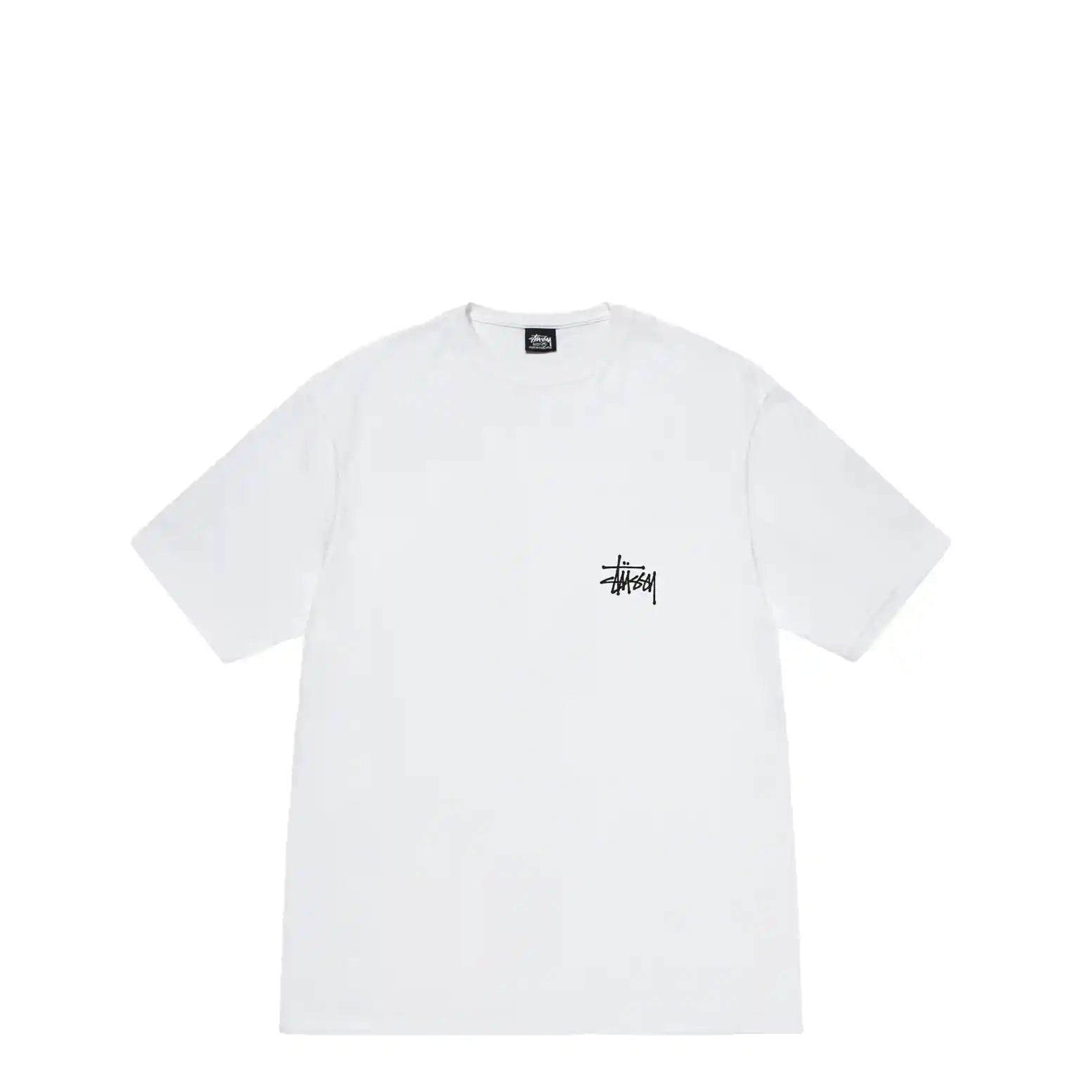 Stussy Basic Stussy Tee, white - Tiki Room Skateboards - 2